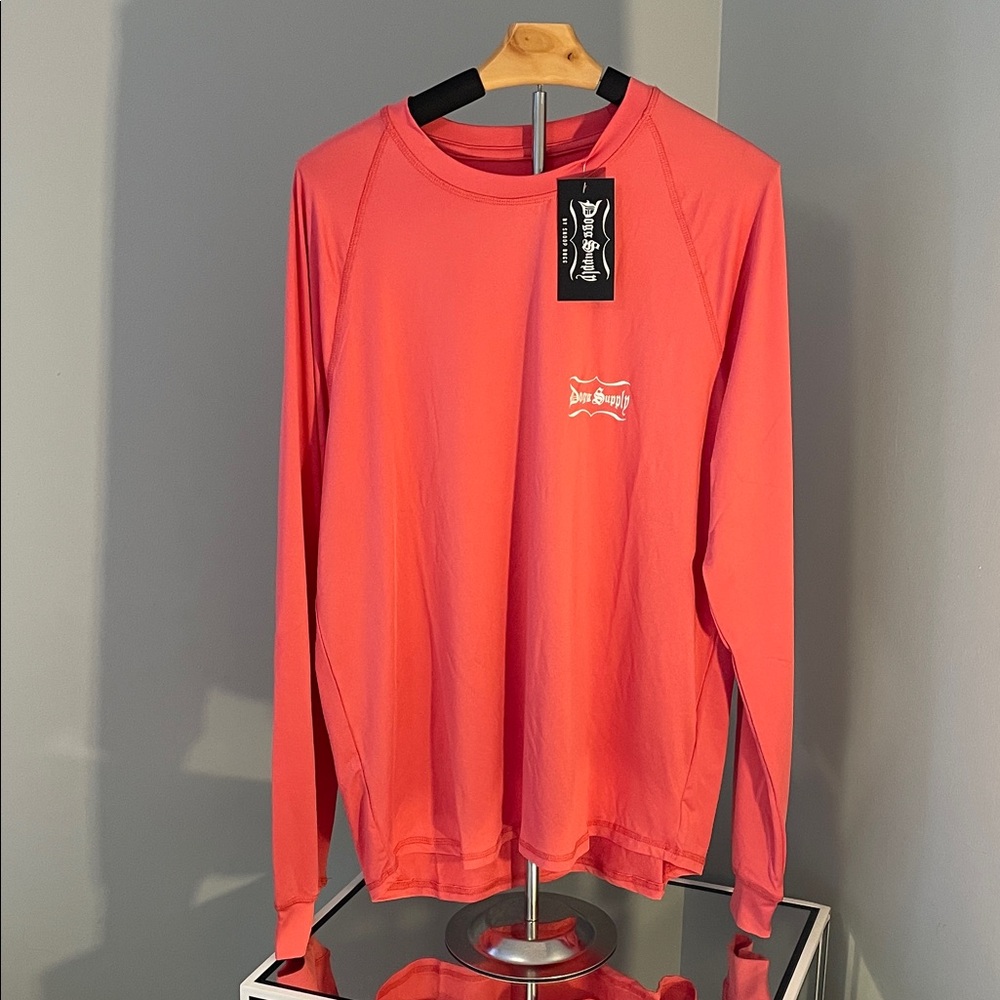 Dogg Supply by Snoop Dogg Men's Coral Long Sleeve Tee nwt